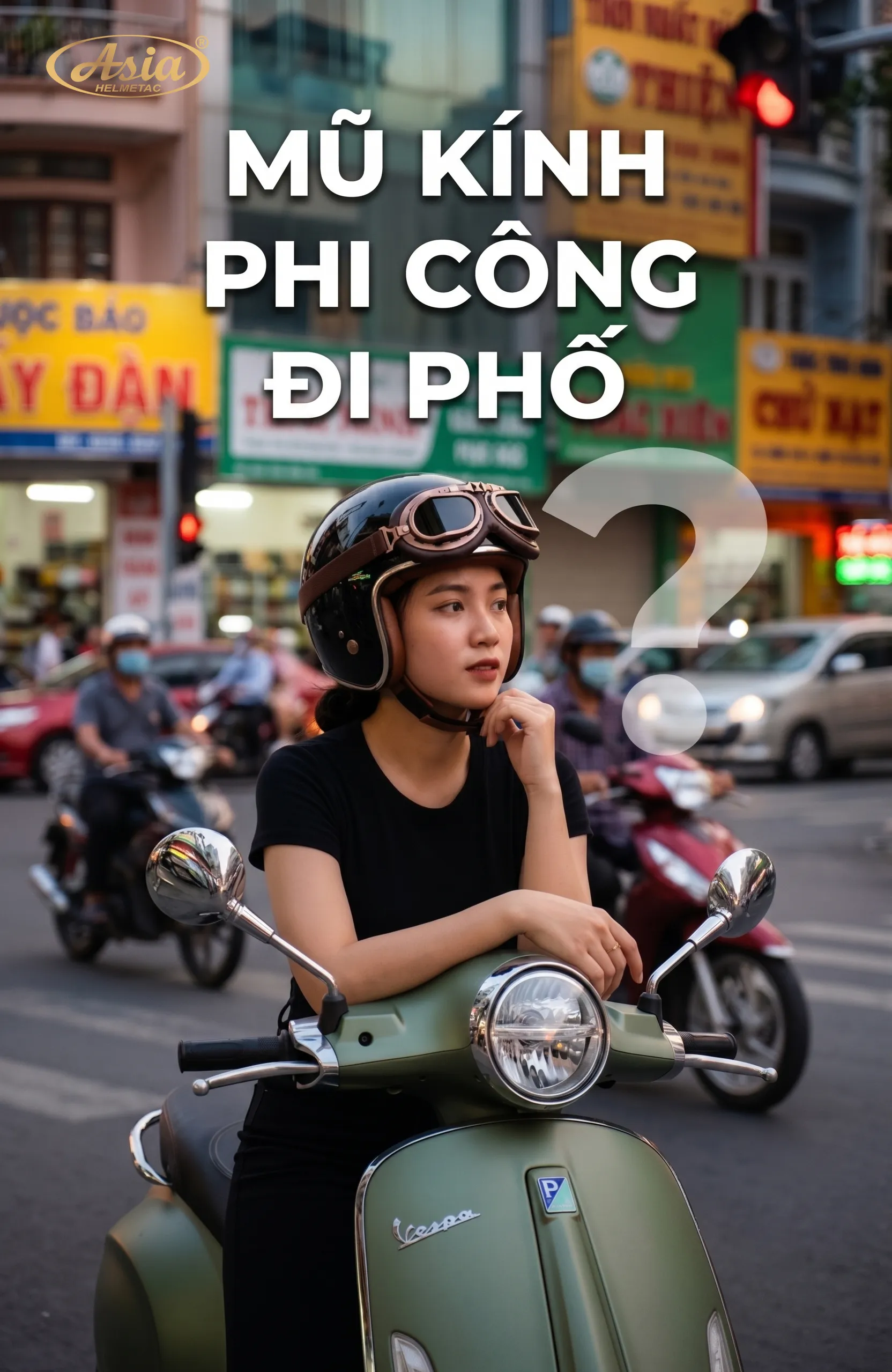 Mũ bảo hiểm kính phi công có thực sự tiện khi đi phố? 